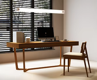 Modern Desk and Chair Computer Desk and Chair Computer Books Modern Chandelier Modern Middle Ancient Desk and Chair Modern Desk and Chair 3d model