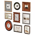 Decorative Photo Wall With Various Frames Different Styles Wooden And Metal Borders