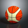 Orange And White Wilson Basketball With Classic Design For Daily Sports Activities