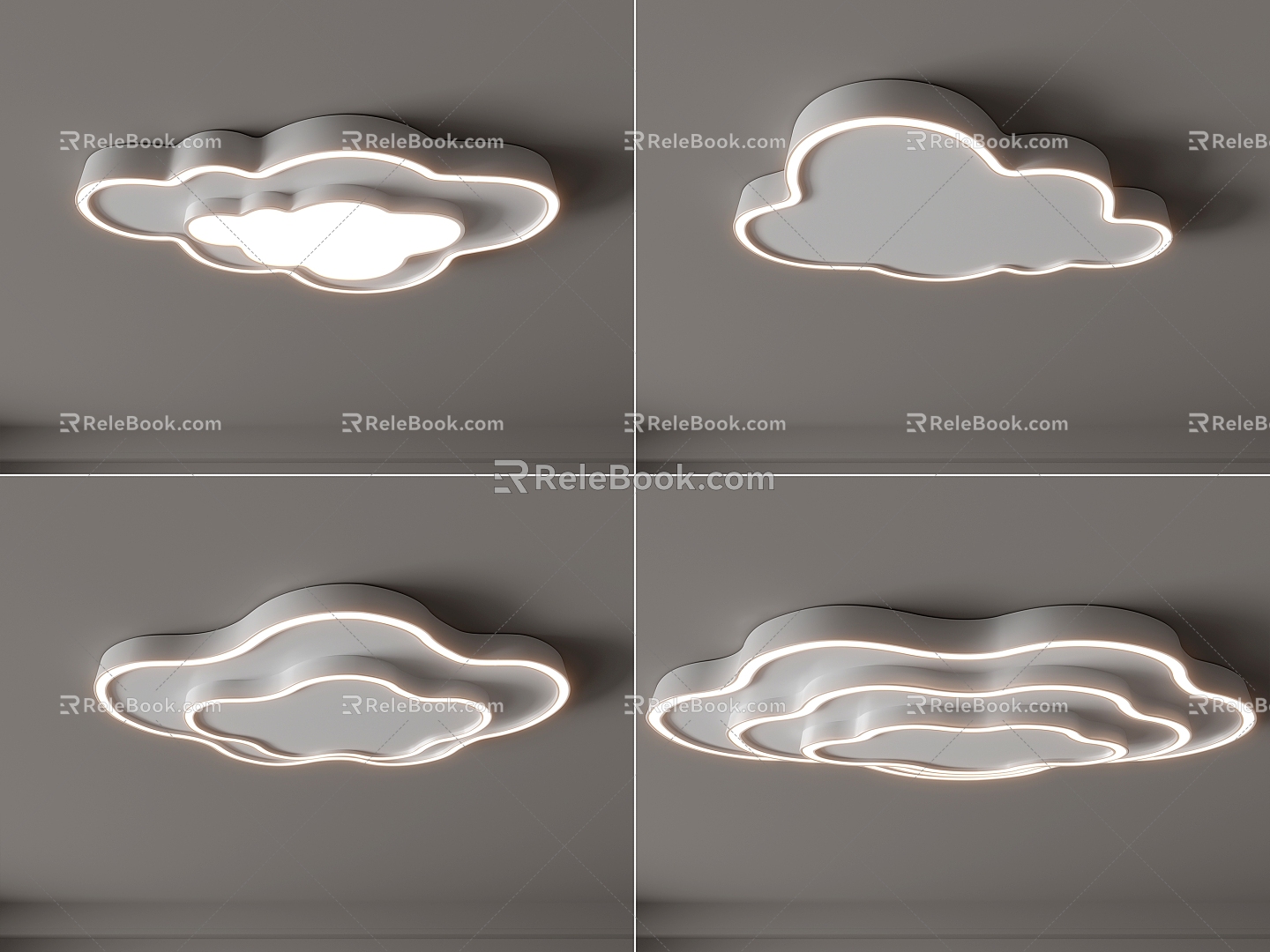 Modern Ceiling Lamp Cloud Ceiling Lamp Creative Ceiling Lamp Bedroom Living Room Children's Room Simple Ceiling Lamp Cloud 3d model