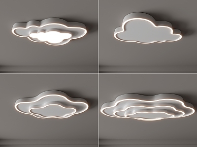 Modern Ceiling Lamp Cloud Ceiling Lamp Creative Ceiling Lamp Bedroom Living Room Children's Room Simple Ceiling Lamp Cloud 3d model