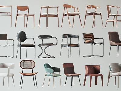 Modern single chair dining chair model