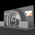 Honor Magic V Exhibition Stand With Circular Display And Products 3d model