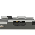 Modern Sofa Coffee Table Combination Sofa Coffee Table 3d model