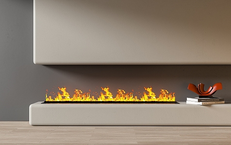 Modern Fireplace Electronic Fireplace Stove 3d model