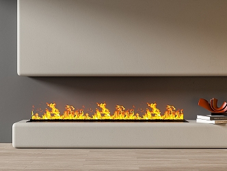 Modern Fireplace Electronic Fireplace Stove 3d model