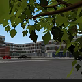 Modern School Building Exterior Design With Multi Story Glass Windows And White Facade