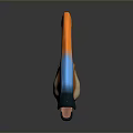 Colorful 3D Character And Creature Model With Vibrant Curved Design And Detailed Texture