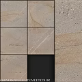 Decorative Building Components With Natural Stone Textures And Neutral Tones 3d model