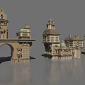 Historic European Architecture With Ornate Towers Domes Arched Facades And Classical Details