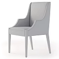 Modern Leisure Chair With Beige Fabric And Dark Brown Wooden Arms Legs