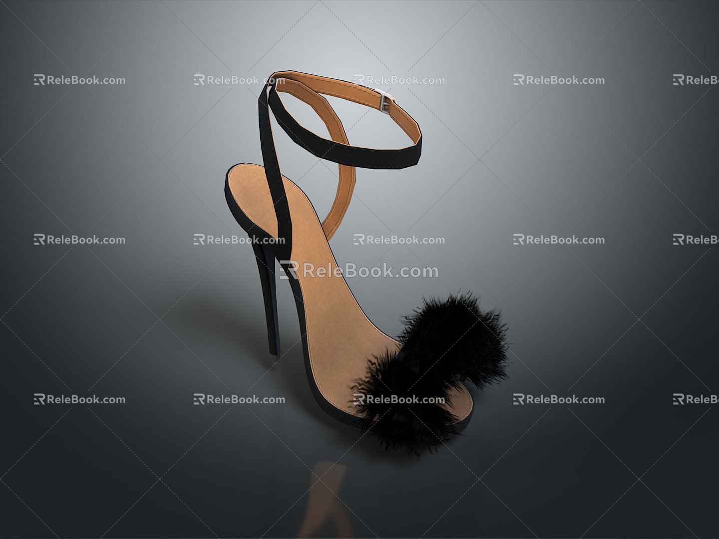 High Heels Stiletto Shoes Stiletto Heels Thick Heel Shoes Thick Heel Shoes High Heel Shoes Fashion High Heel Shoes 3d model