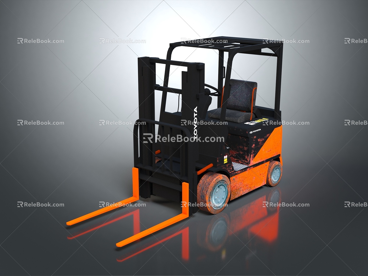 Hyundai Forklift Pallet Truck Pallet Truck Cargo Truck 3d model