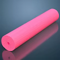 Pink Rolled Yoga Mat As Essential Sports Equipment For Workouts