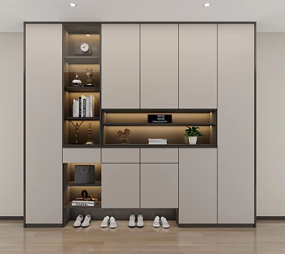Modern Shoe Cabinet Entrance Cabinet 3d model