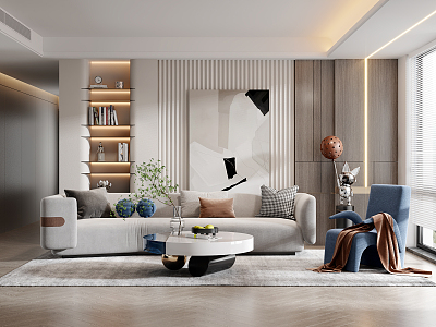 modern living room model