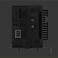 MSW 2.0 Electronic Module With Orange Buttons Warning Sign And Interfaces