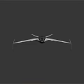 Futuristic Airliner With Sleek White Body Transparent Cockpit And Advanced Aerodynamic Design