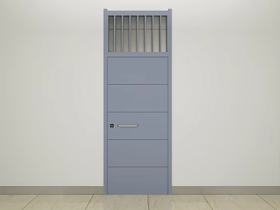 Modern swing door profile door 3d model
