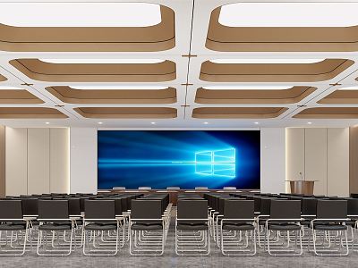 Modern Conference Hall Large Conference Room model