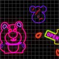 Strawberry Bear Pub Neon 3d model