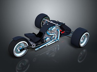 Motorcycle Two-wheeled Motorcycle Cross-country Motorcycle Road Race Motorcycle Motor Vehicle Transport 3d model