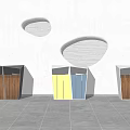 Modern trash can 3d model