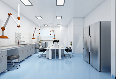 Modern Laboratory 3d model