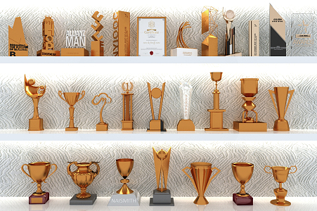 Light Luxury Trophy Ornaments 3d model