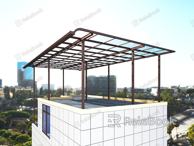 Aluminum alloy awning canopy terrace shed model