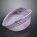 Purple Woven Fashion Accessory With Colorful Accents And Stylish Textured Design For Outfits