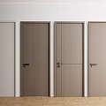 Four Hinged Doors With Wooden And Neutral Finishes In Modern Interior Design