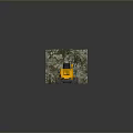 Yellow Construction Excavator And Dump Truck Working On Rocky Grassy Terrain