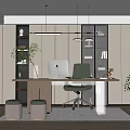 Modern study 3d model