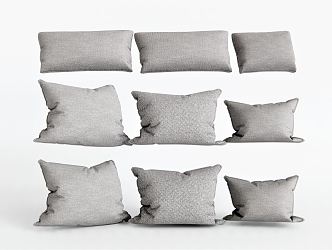 Modern Pillow Fabric Pillow 3d model