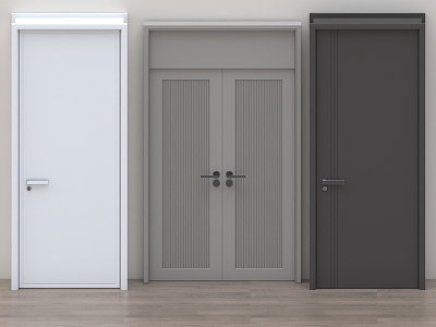 Wooden door security door glass door room door meeting room door password door paint door single door double door 3d model