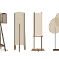 Floor Lamp Floor Lamp Combination Rattan Floor Lamp 3d model