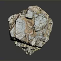 Natural Rock Formation With Textured Surface Multicolored Hues And Cracked Details