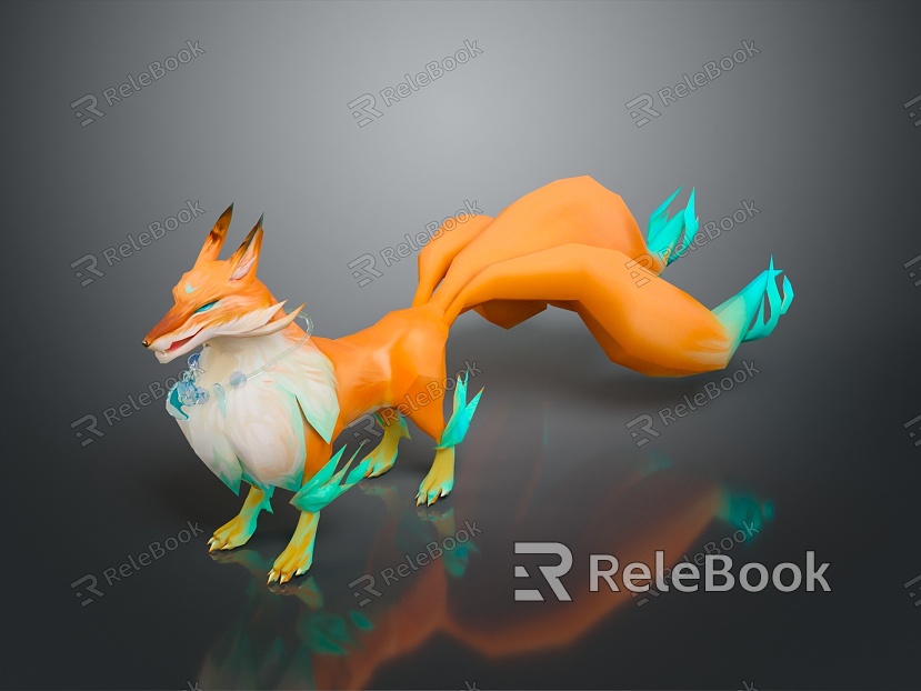 Fox Cartoon Fox Small Fox Cartoon Characters Cartoon Animals Cartoon Small Animals Game Characters model