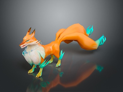 Fox Cartoon Fox Small Fox Cartoon Characters Cartoon Animals Cartoon Small Animals Game Characters model