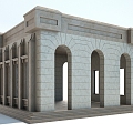 Style Roman Pavilion Pavilion Pavilion Landscape Pavilion Outdoor Architecture Landscape Architecture 3d model