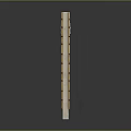 Golden Brick Archway Furniture Structure With Circular Emblem And Base