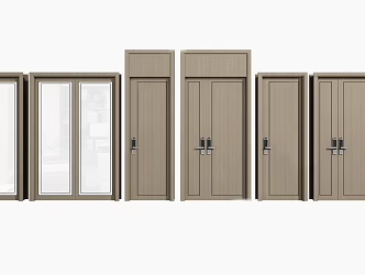 Modern security door 3d model