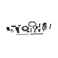 Ancient Architecture Components With Stone Carvings Wooden Brackets Columns And Railings