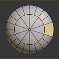 Indoor Round Dining Furniture Set With Wooden Table Chairs And Metal Dome Structure