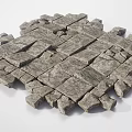 Scattered Metal Cubes And Assembled Shapes With Small Individual Pieces