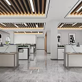 modern public office area public office 3d model