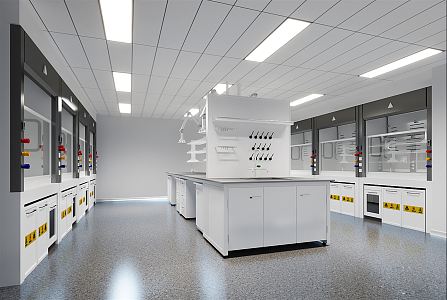 Modern Laboratory 3d model