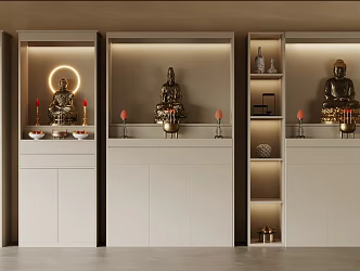 Buddhist Cabinets 3d model