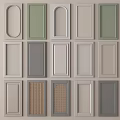Assorted Modern Wardrobe Doors With Different Colors And Panel Designs